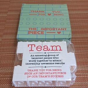 Team Building Block Set - NEW